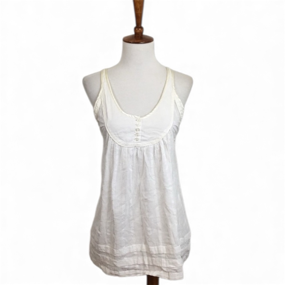 French Connection‎ Sleeveless Cotton Trapeze Tank